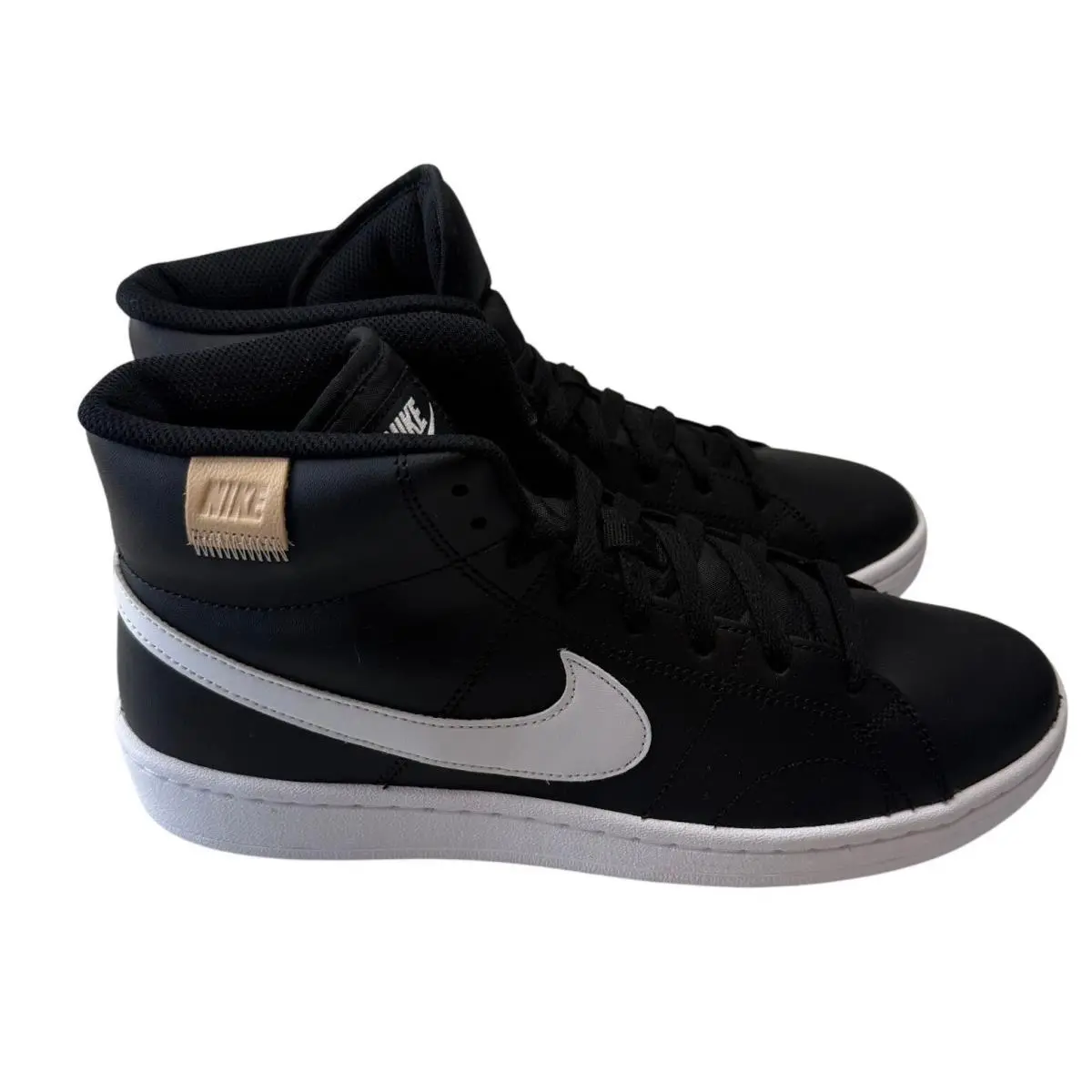 Nike Court Royale 2 Mid Black White Sneakers CQ917 Mens 8 Womens 9.5