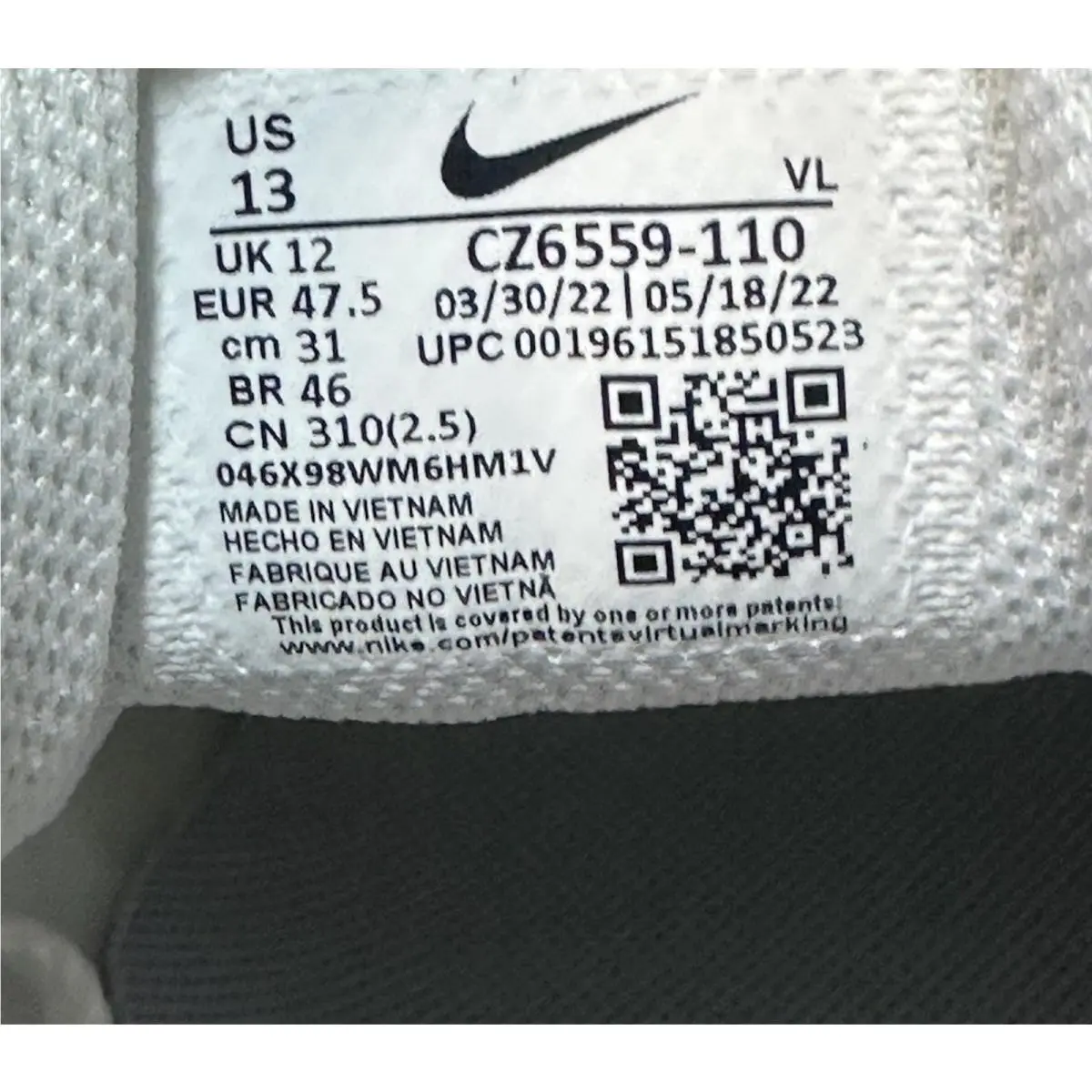 Nike shoes - Nike Alpha Huarache - Alpha Huarache - CZ6559-110 - White 5
