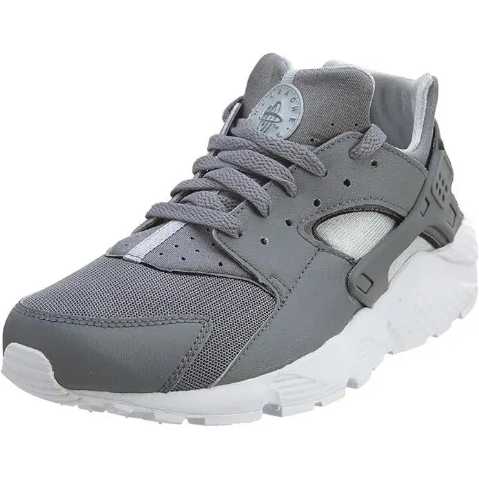 2021 Nike Huarache Run Cool Grey Wolf Grey White Youth SZ 4Y 654275-012 - Gray, Manufacturer: Cool Grey / Wolf Grey / White