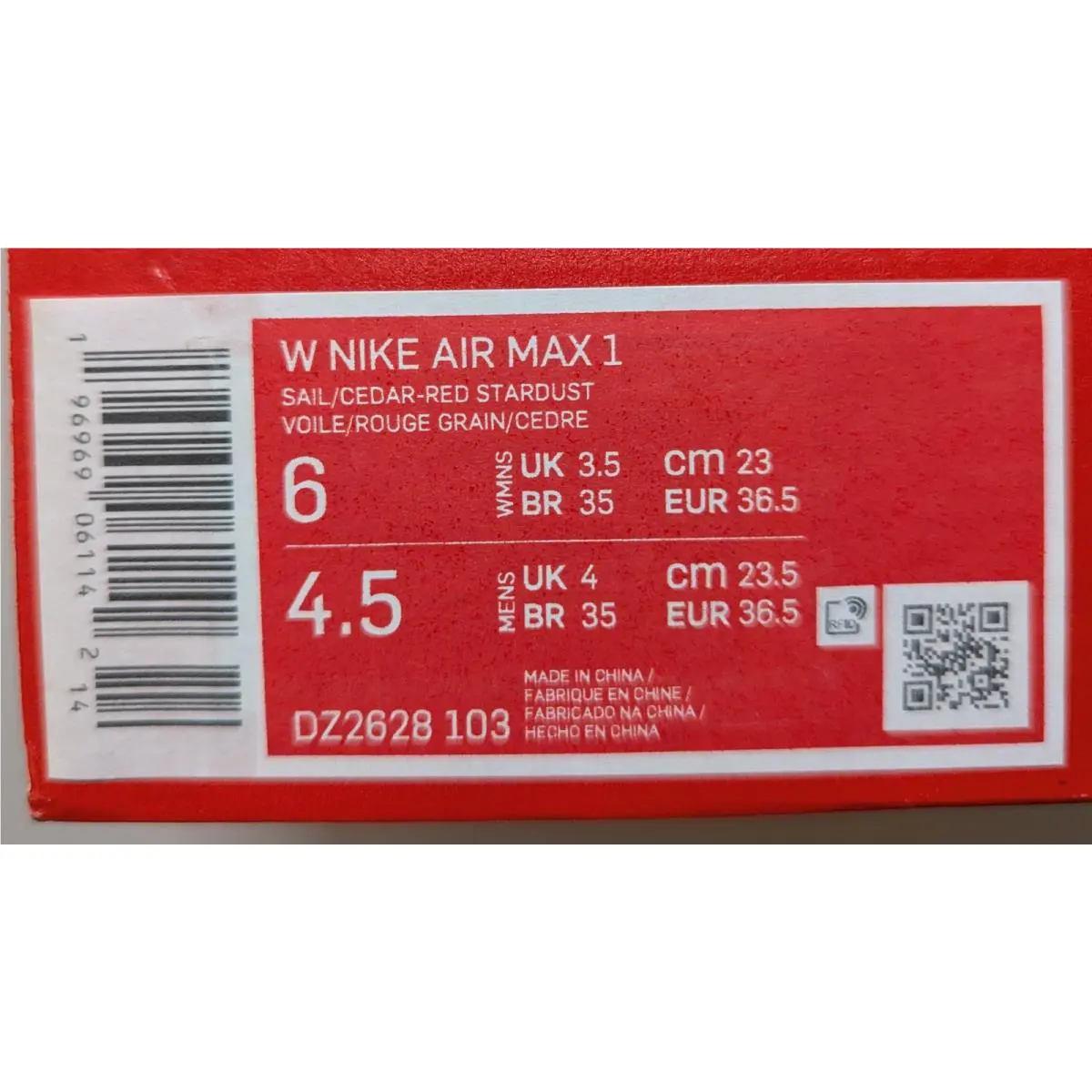 Nike shoes - Nike Air Max 1 - Air Max - DZ2628-103 - Red 5