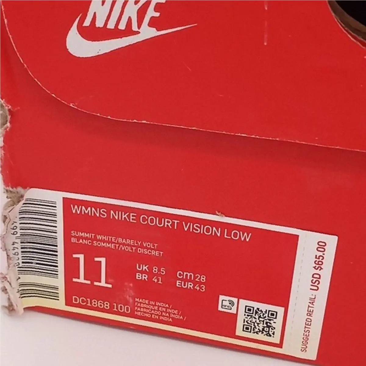 Nike shoes - Nike Light - Light - DC1868 100 - White (UPC: 194499449201) 10