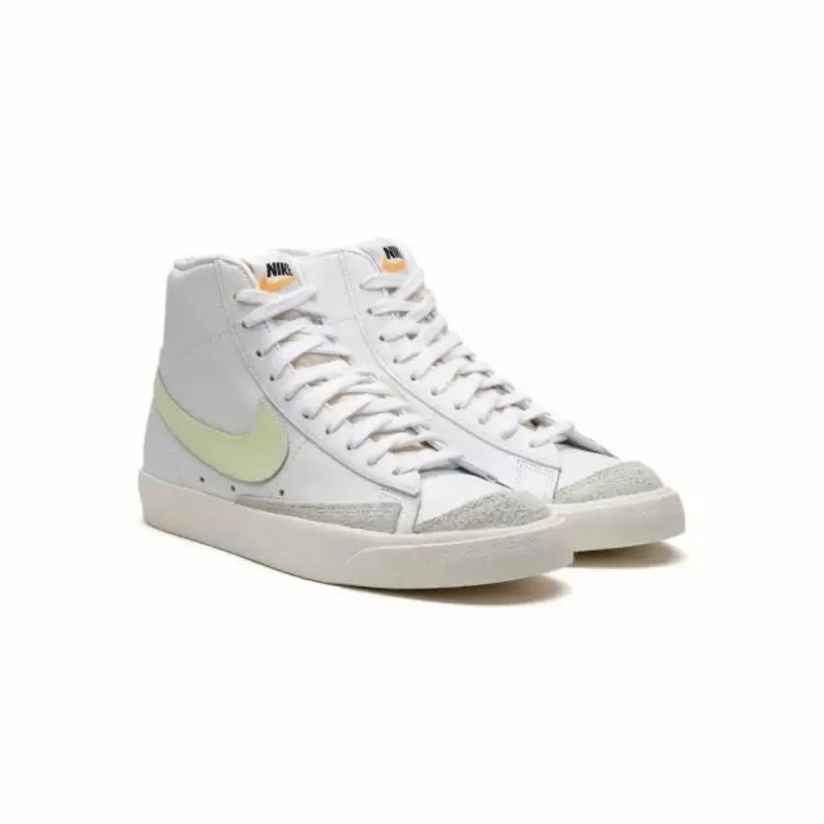 Nike Blazer Mid 77 Vintage White Barely Volt CZ1055-108 Retro Women`s Size 10.5