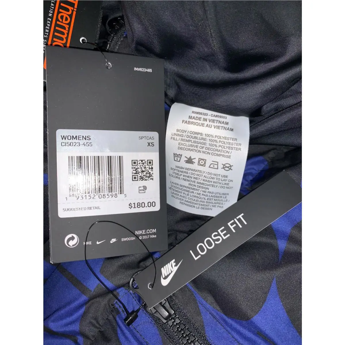 Nike clothing - CI5023-455 - CI5023-455 - Blue / Black (UPC: 193152085985) 8