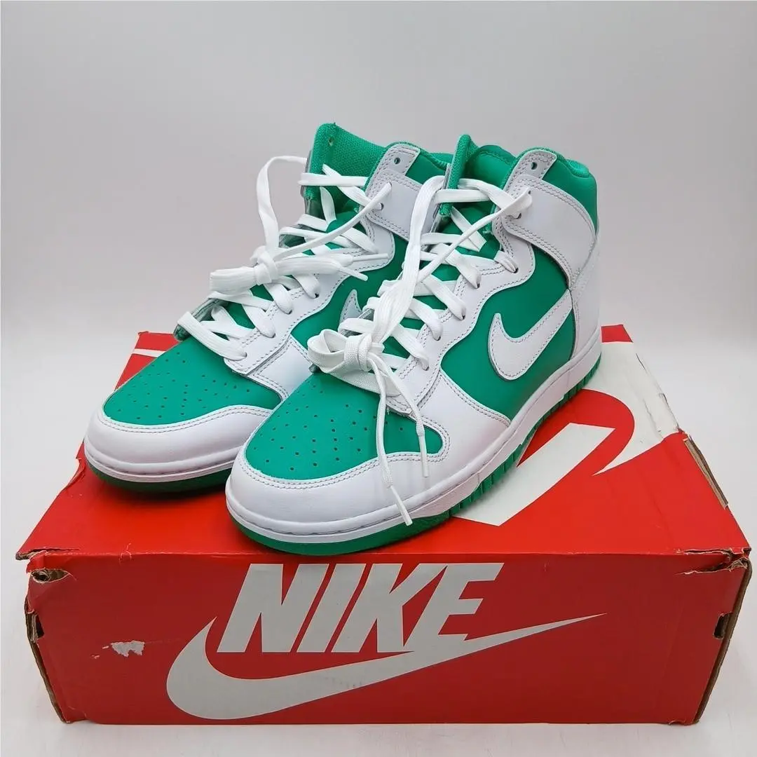 Men Nike Dunk Hi Retro Bttys Basketball Shoes Size 10 Green/white - J3-C5 - Green