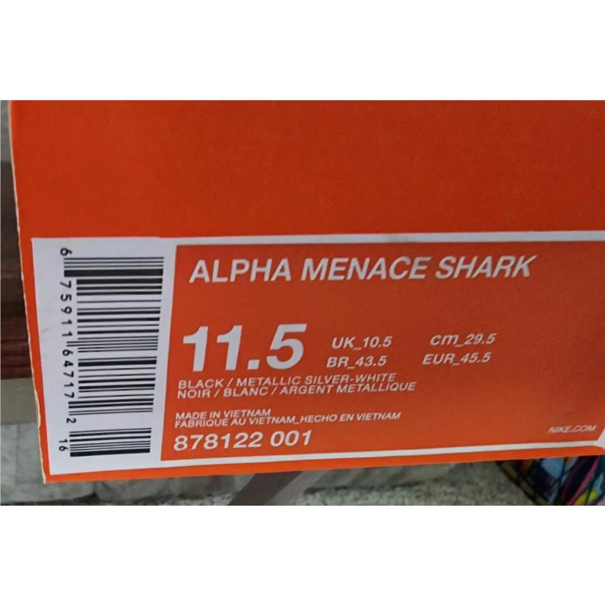 Nike shoes - Alpha Menace Shark - Alpha Menace Shark - 878122-001 - Black 0