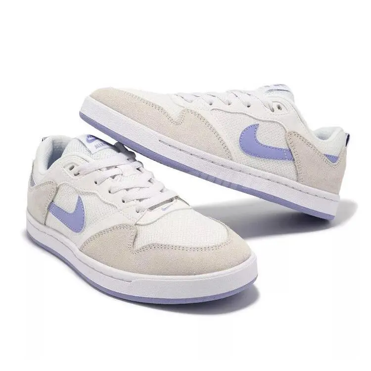 Nike Alleyoop SB Summit White Light Thistle Shoes Womens Size 11 CQ0369 102 - White