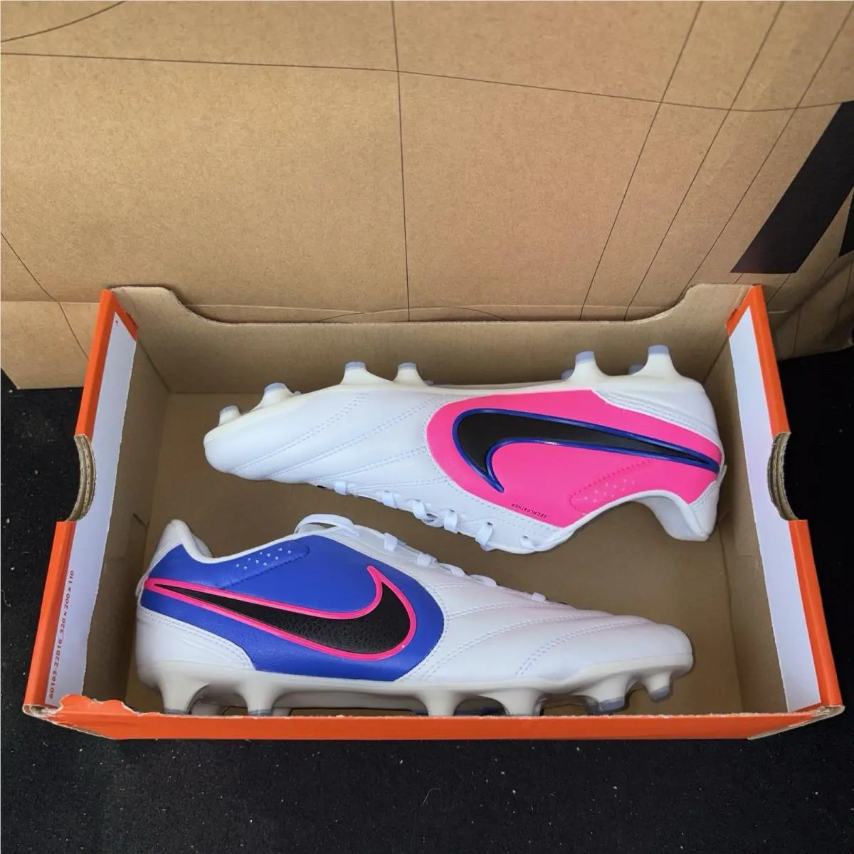 Nike shoes - Nike Tiempo Ligera - Tiempo Ligera - HQ3158 146 - White/Black-Racer Blue (UPC: 198726535514) 5