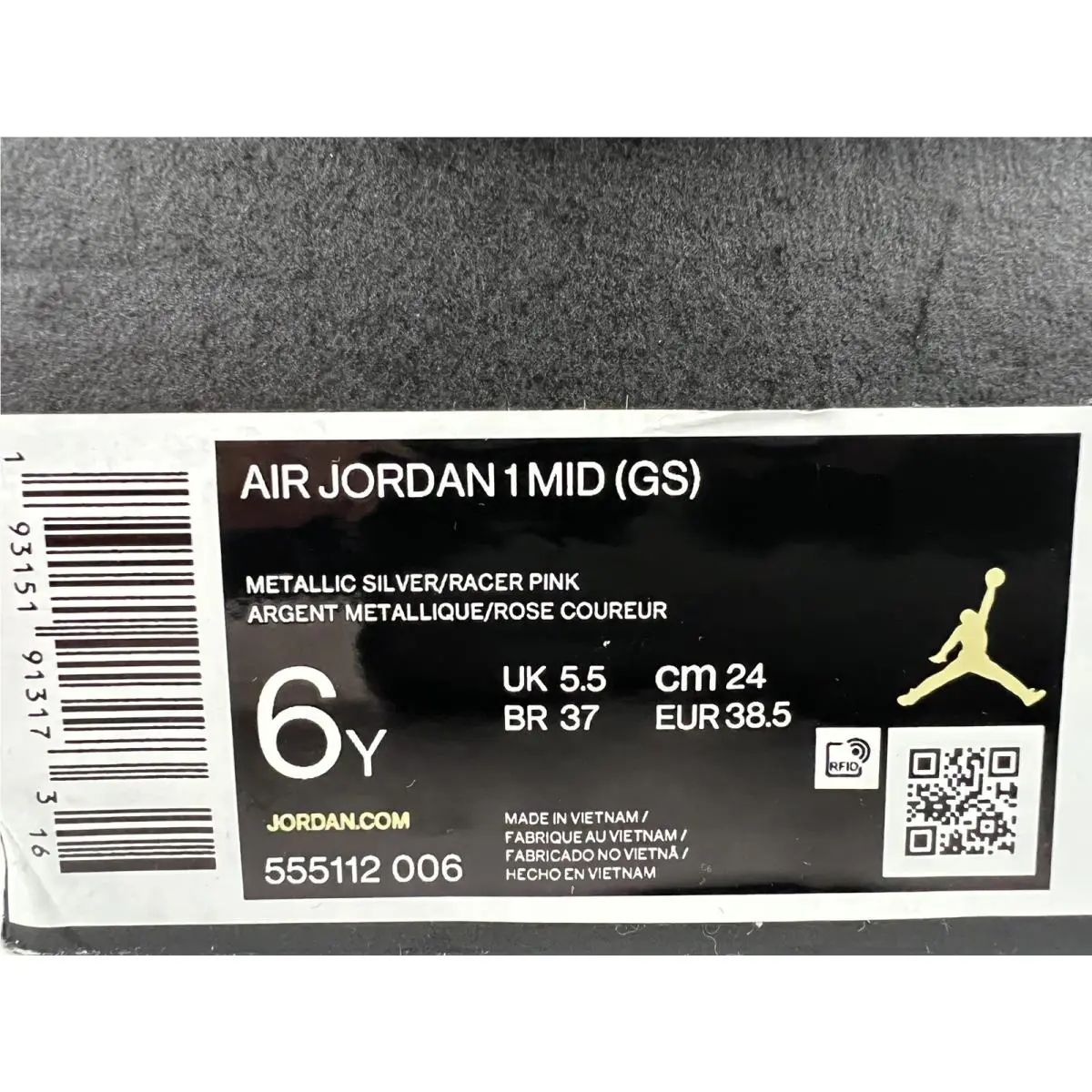 Nike shoes - Air Jordan 1 Mid - Air Mid - 555112-006 - Silver (UPC: 0193151913173) 7