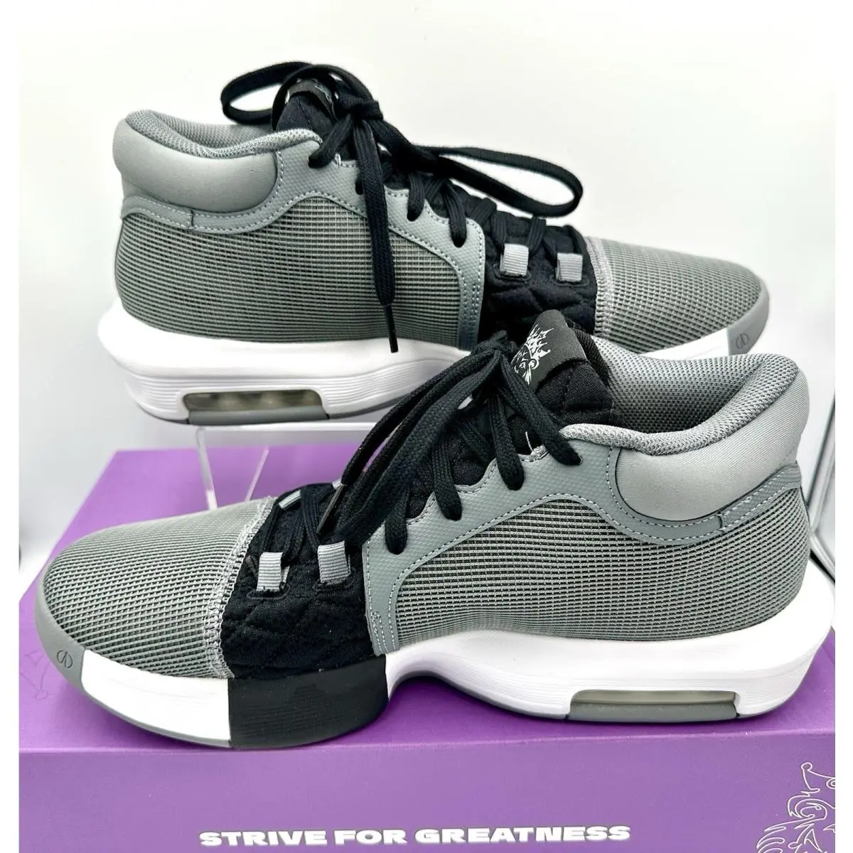 Nike shoes - Nike LeBron Witness - LeBron Witness - FB2239-004 - Grey Black White (UPC: 0197596880007) 2