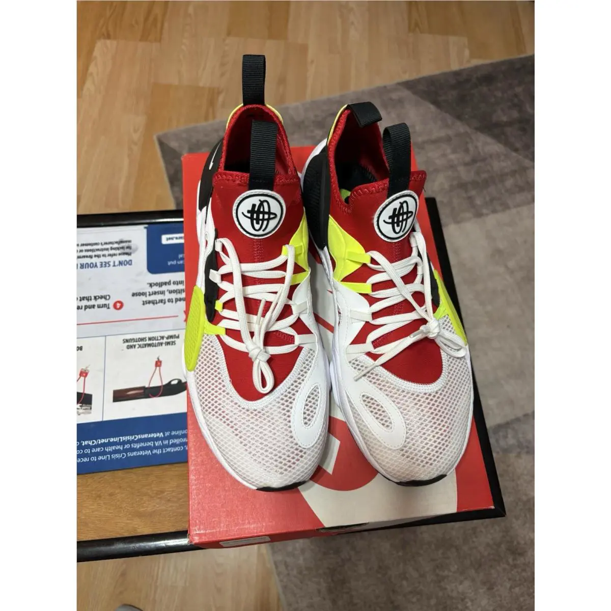 Nike shoes - Nike Huarache - Huarache - AO1697-100 - Multicolor, Manufacturer: White/White-University Red-Volt 5