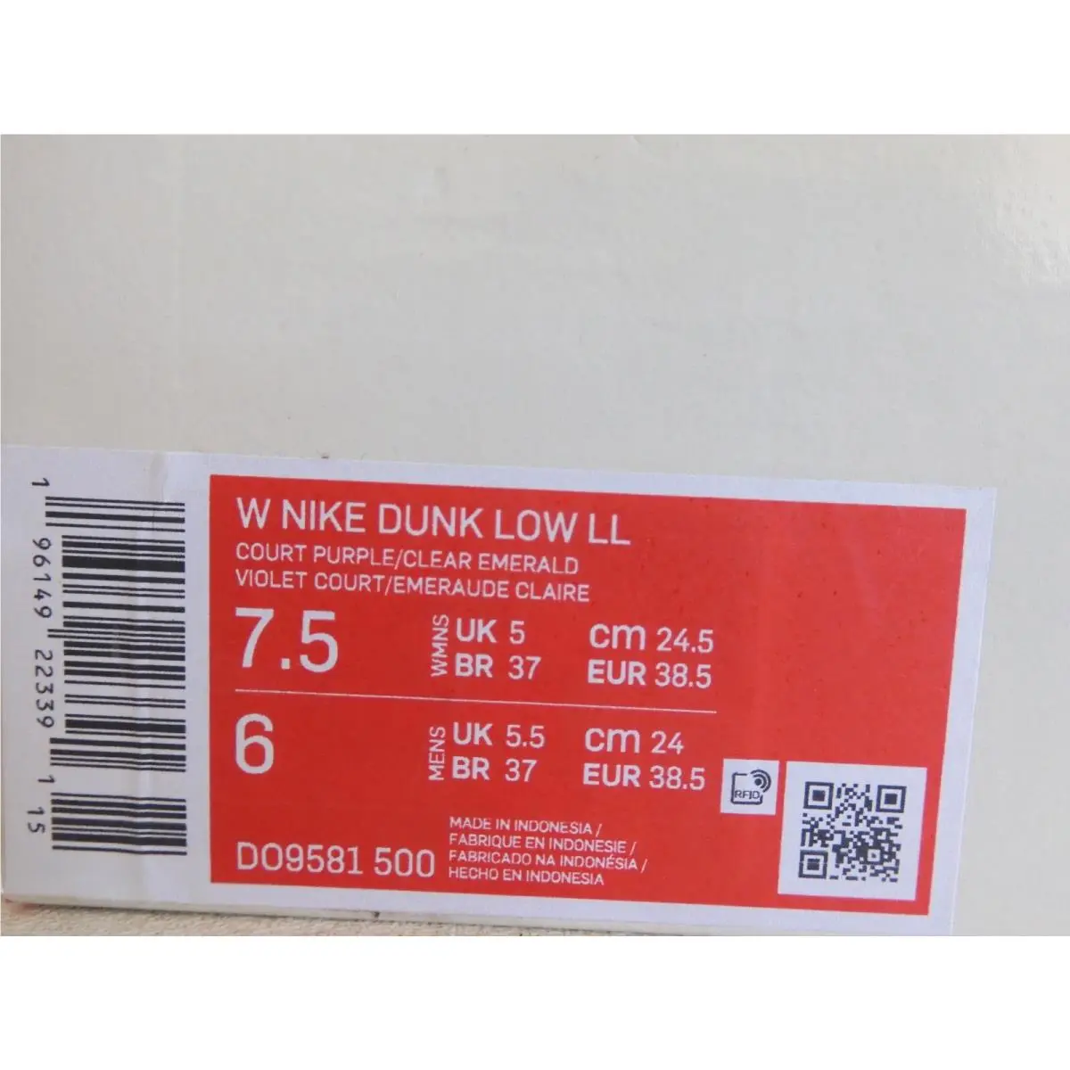 Nike shoes - Nike Dunk Low - Dunk Low - DO9581-500 - Purple (UPC: 196149223391) 3