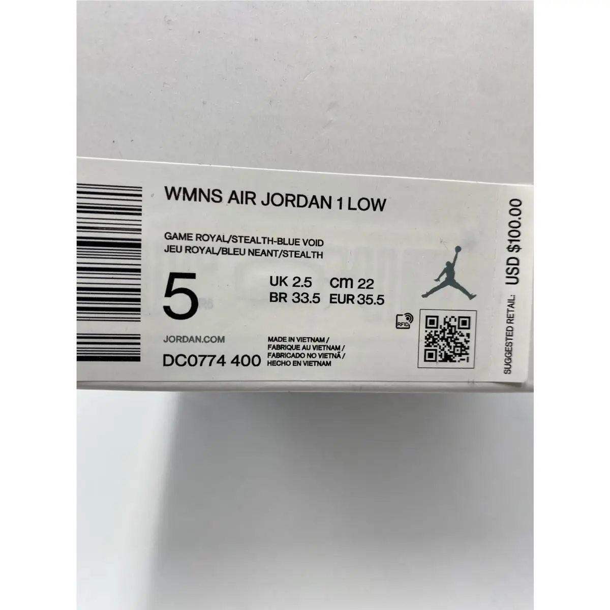 Nike shoes - Air Jordan 1 Low - Air Low - DC0774 400 - Blue (UPC: 195243797999) 8