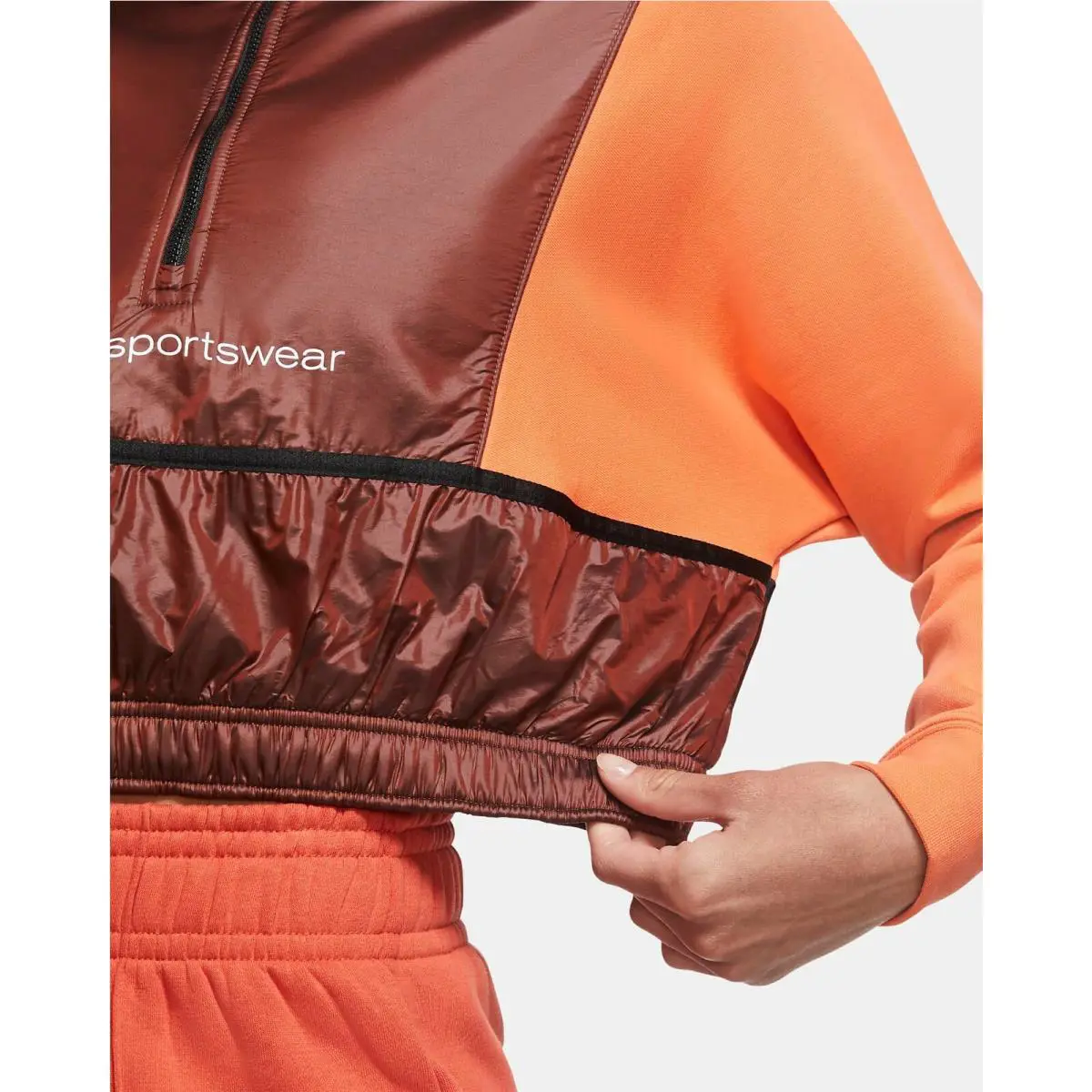 Nike clothing - 1/4 Zip Top - Zip Top - Camellia / Firewood / Orange / White, Manufacturer: Camellia / Firewood / Orange / White 2