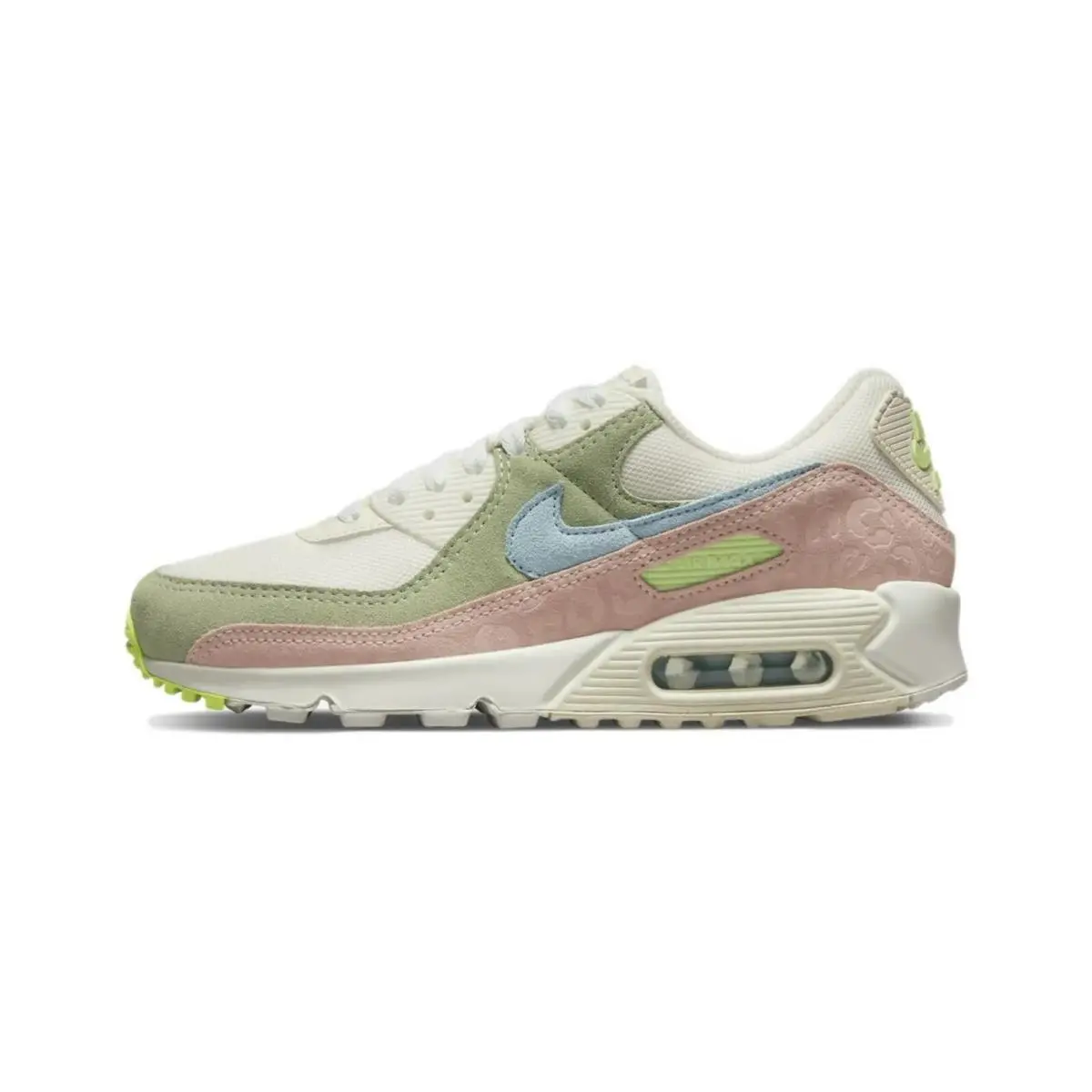 Wmns Air Max 90 Easter Leopard Sail-copa-honeydew SZ 6 DX3380-100 by Nike