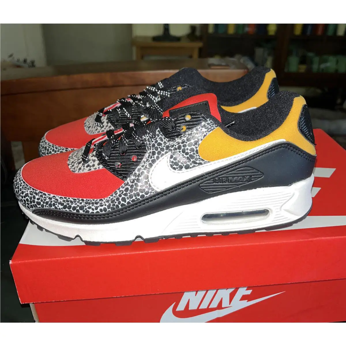 Nike shoes - Nike Air Max 90 - Air Max - DC9446001 - Black Red Safari 0