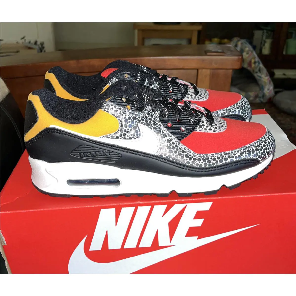 Nike shoes - Nike Air Max 90 - Air Max - DC9446001 - Black Red Safari 1