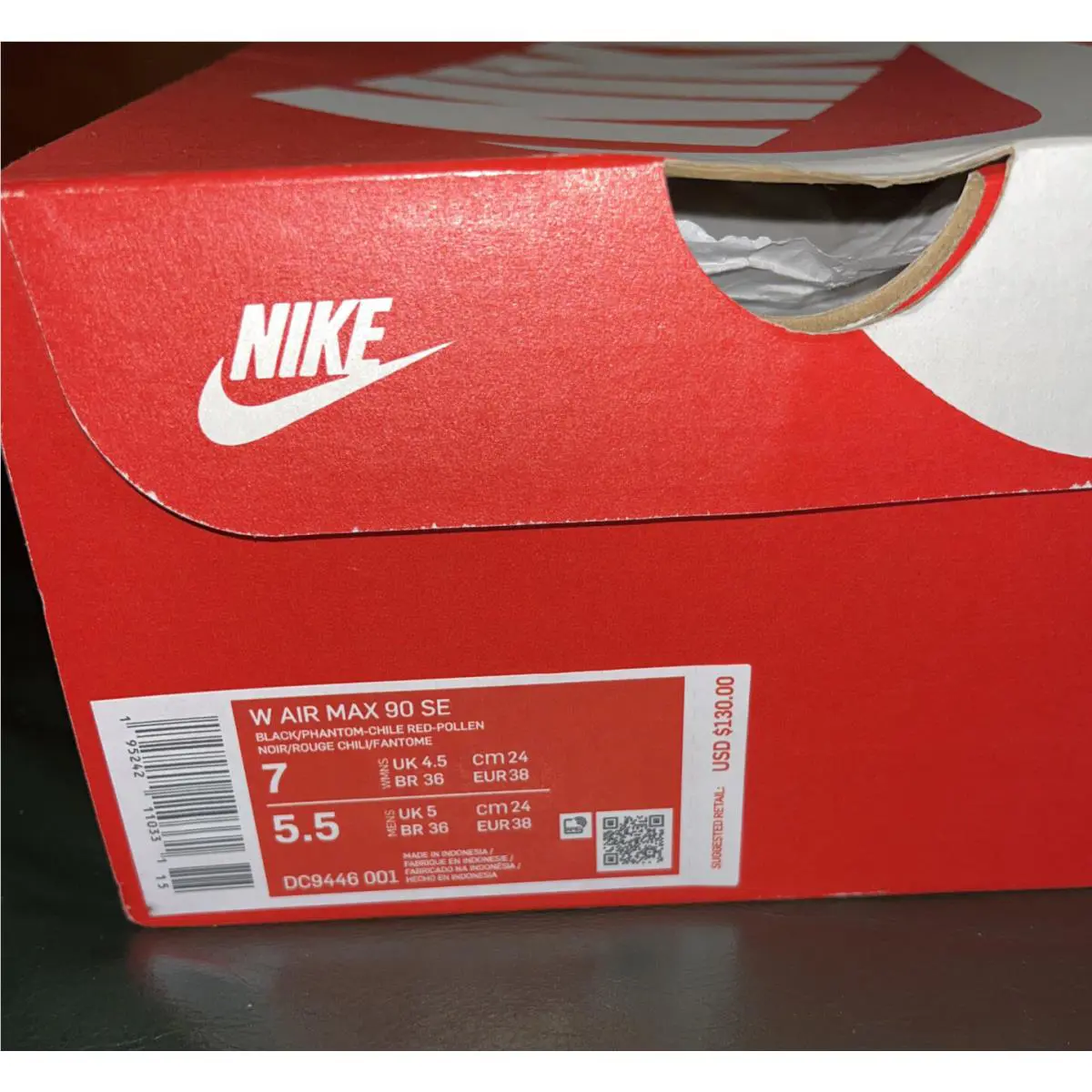 Nike shoes - Nike Air Max 90 - Air Max - DC9446001 - Black Red Safari 7