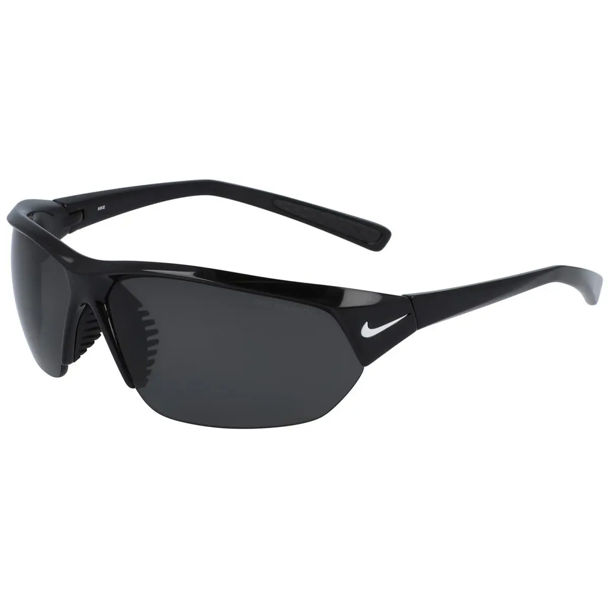 Nike Skylon Ace P Shiny Black Polarized Black Lens Sunglass FQ4767 010 - Frame: Black, Lens: Black