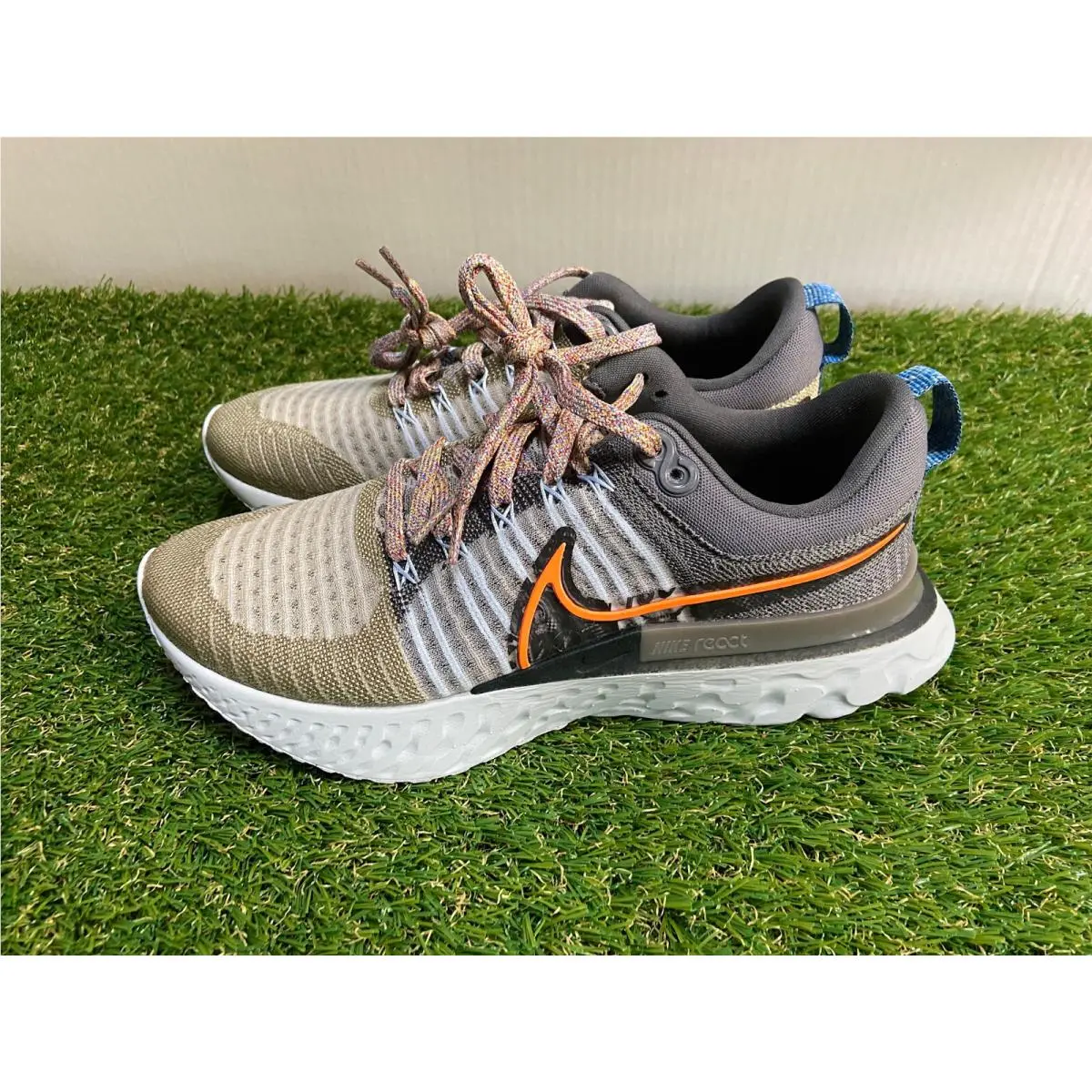 Nike React Infinity Run FK 2 Mfs Light Bone/total Orange DC4577-001 Men Size 8