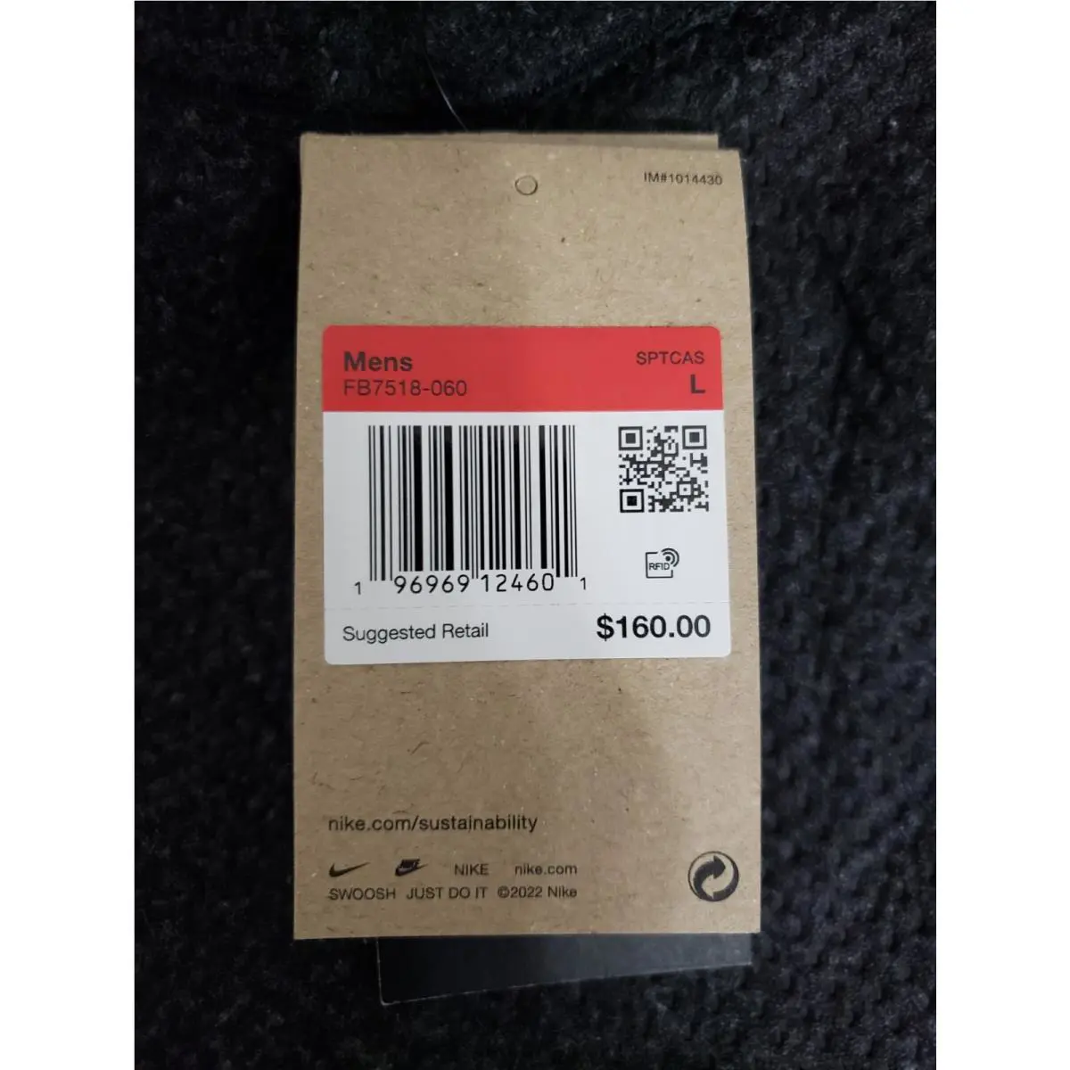 Nike clothing - Anthracite/Black (UPC: 196969124601) 7