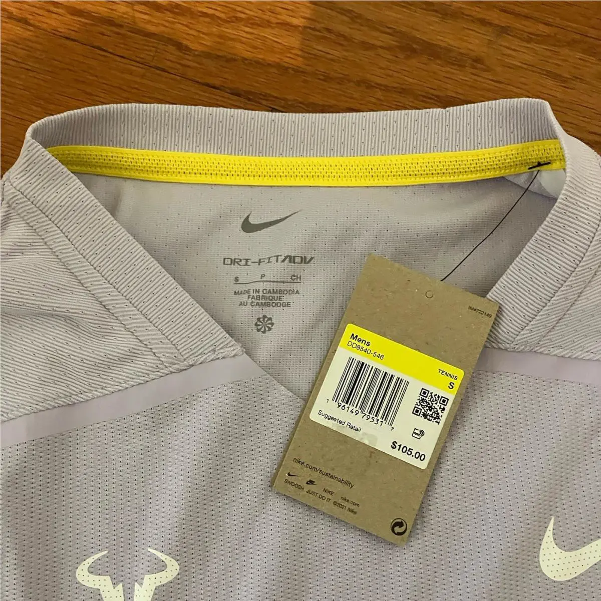 Nike clothing - Nike Court Rafael Nadal ADV Top - Violet Frost / Yellow 10