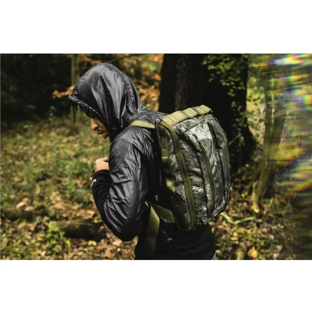 Nike Profile Printed Backpack Camo Olive Canvas Black BA6379-395