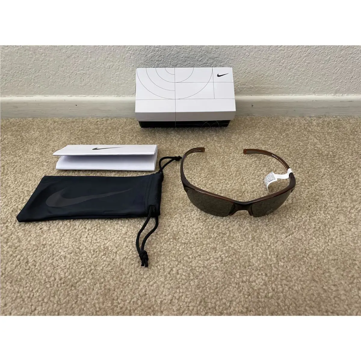 Men`s Brown Nike Skylon Sport Sunglasses IF2485X-223 Polarized Lenses W/tags Box
