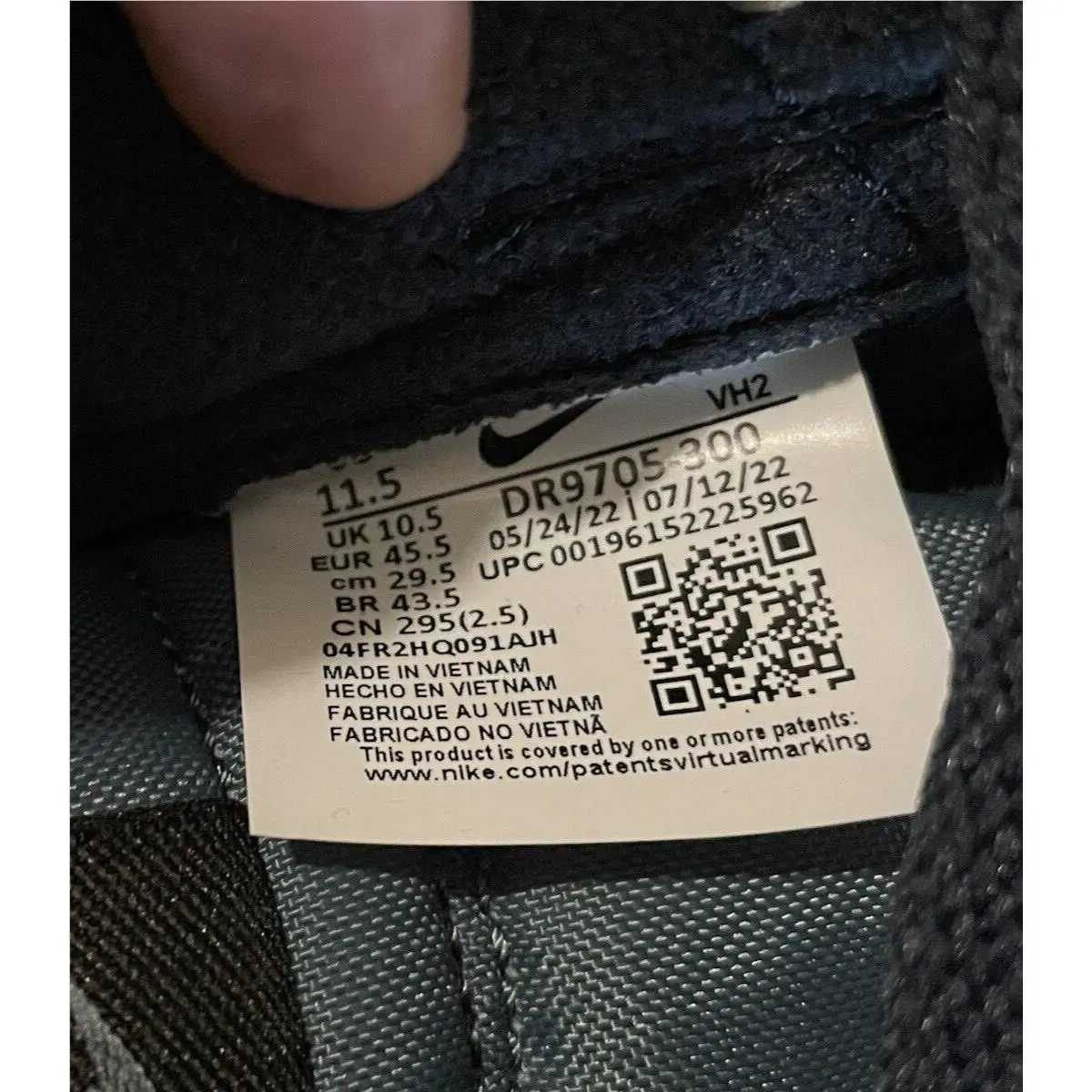 Nike shoes - Nike Dunk Retro Low - Dunk Retro Low - DR9705300 - MINERAL SLATE/ARMORY NAVY (UPC: 00196152225962) 8