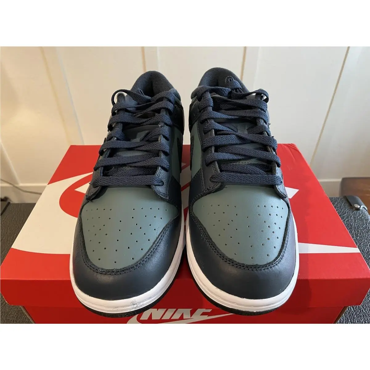 Nike shoes - Nike Dunk Retro Low - Dunk Retro Low - DR9705300 - MINERAL SLATE/ARMORY NAVY (UPC: 00196152225962) 2