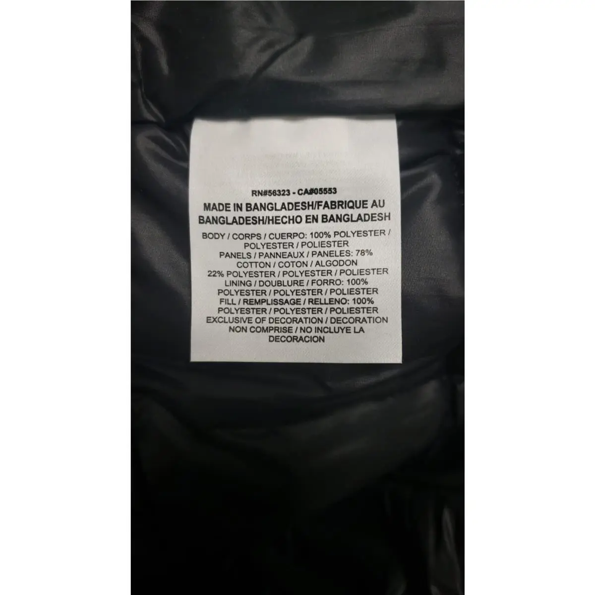 Nike clothing - Nike NSW AV15 Down Fill Jacket - Black/Black (UPC: 884726740453) 5