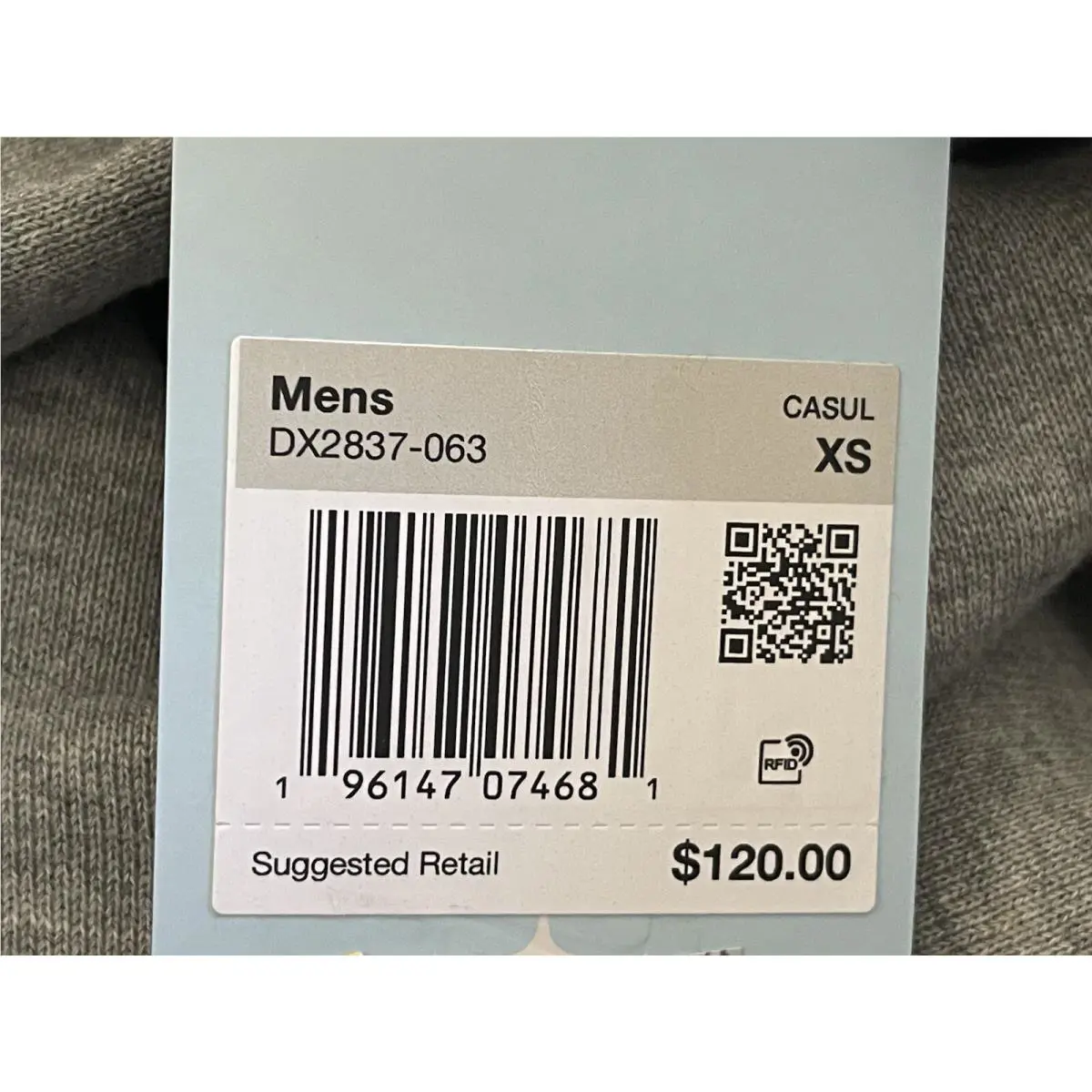 Nike clothing - DX2837-063 - DX2837-063 - Dark Grey Heather/Cobalt Tint (UPC: 0196147074681) 6