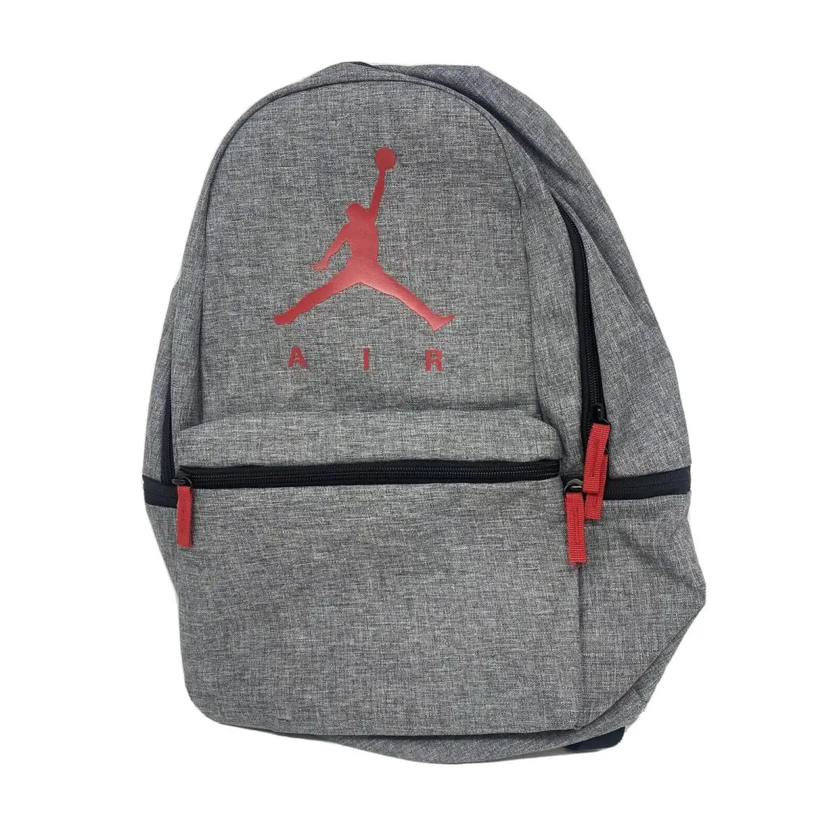 Nike Air Jordan Jumpman Logo One Size Backpack Carbon Heather/gym Red 9A0289-R61