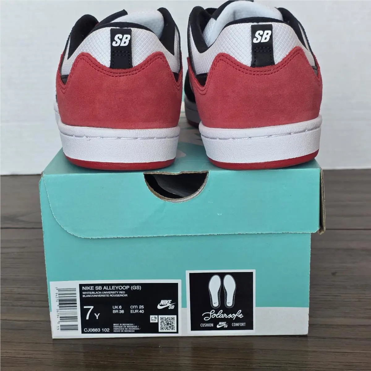 Nike shoes - Nike SB Alleyoop - Alleyoop - CJ0883-102 - White/Black/Red 6