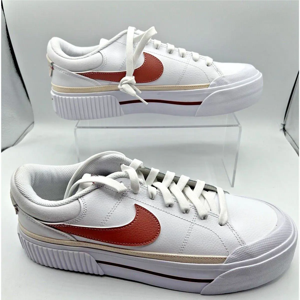 Nike shoes - Nike Court Legacy - Court Legacy - FQ8782-100 - White/Guava Ice/Cedar/Red Stardust 1