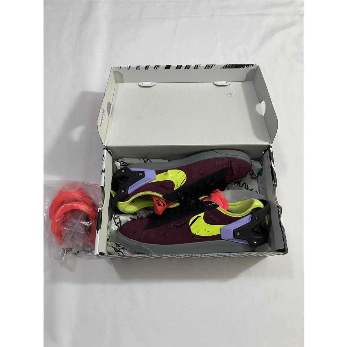 Mens Size 7.5 Night Maroon Nike Blazer Low / Acrnym Basketball Shoes
