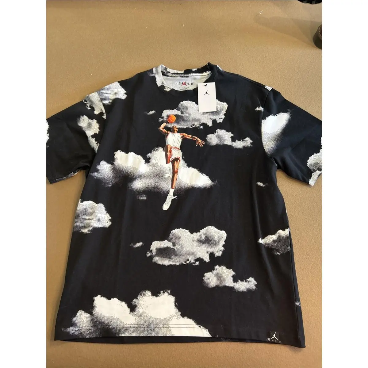 Nike clothing - Air Jordan Essential Statement 85 All Over Print Shirt - DM1436-010 - Black (UPC: 195868342901) 1