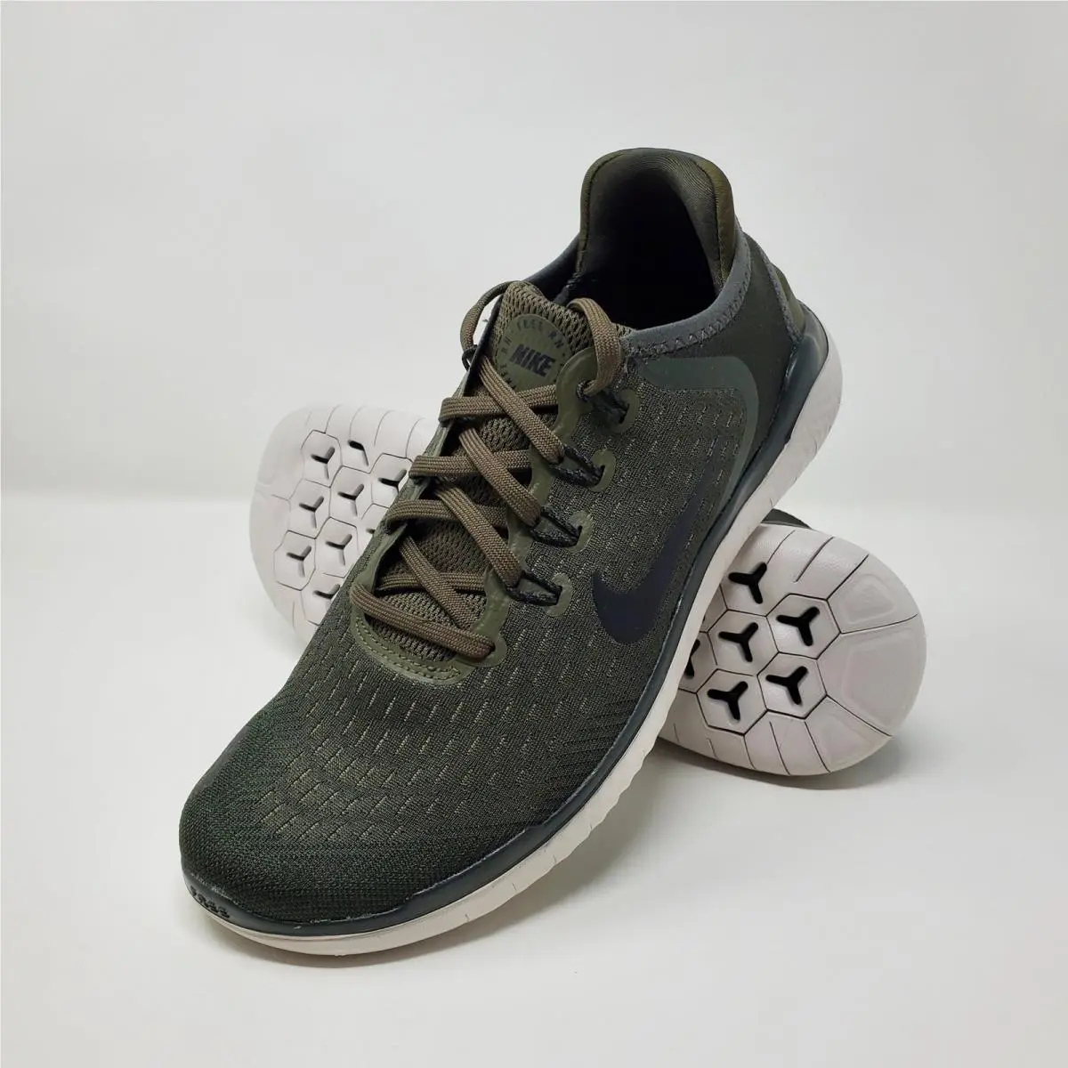 Nike Free Run 2018 Cargo Green Running Sneaker Shoe 942836-300 All Men`s Size 8