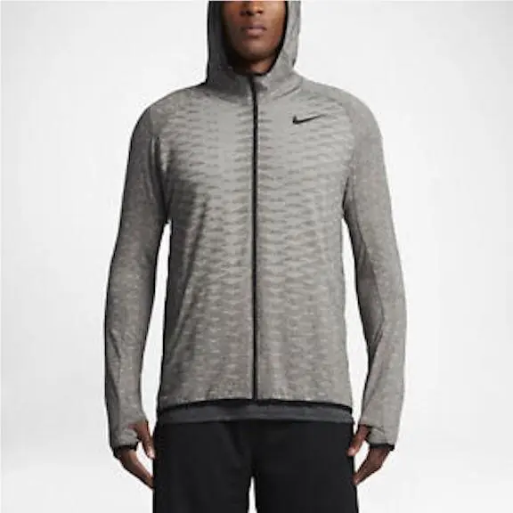 SZ Small Nike Dry Men`s Long Sleeve Training Hoodie Gym Shirt 832833-003