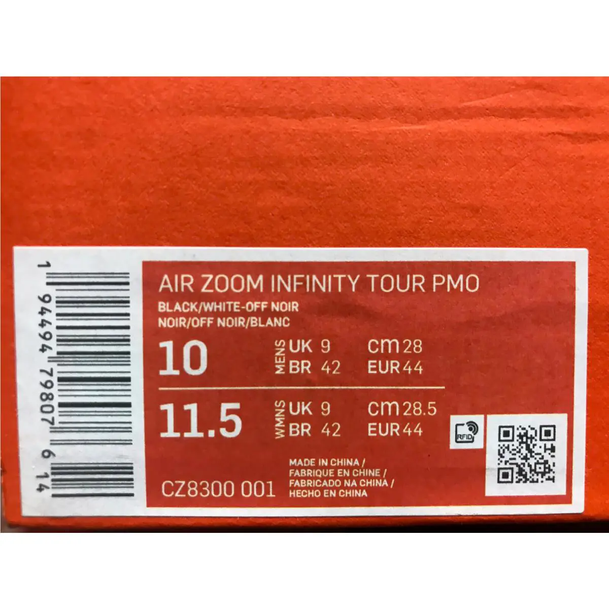 Nike shoes - Nike Air Zoom Infinity Tour - CZ8300-001 - Black (UPC: 194494798076) 3