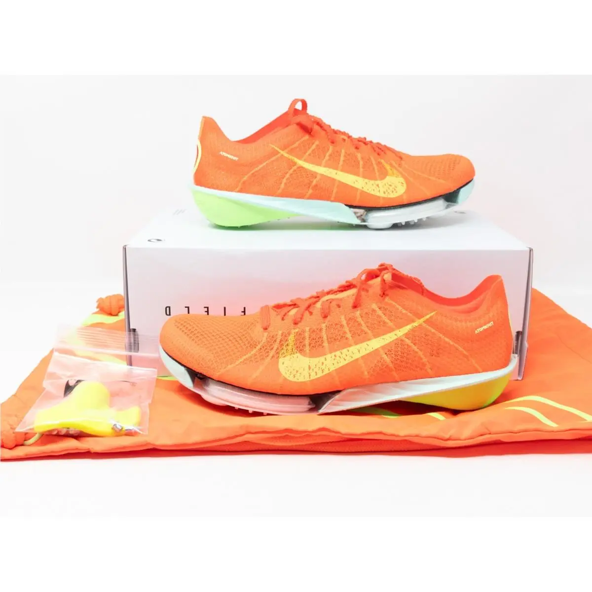 Sz 6 Nike Air Zoom Victory 2 Track Spikes Bright Crimson Coral FD8411-600