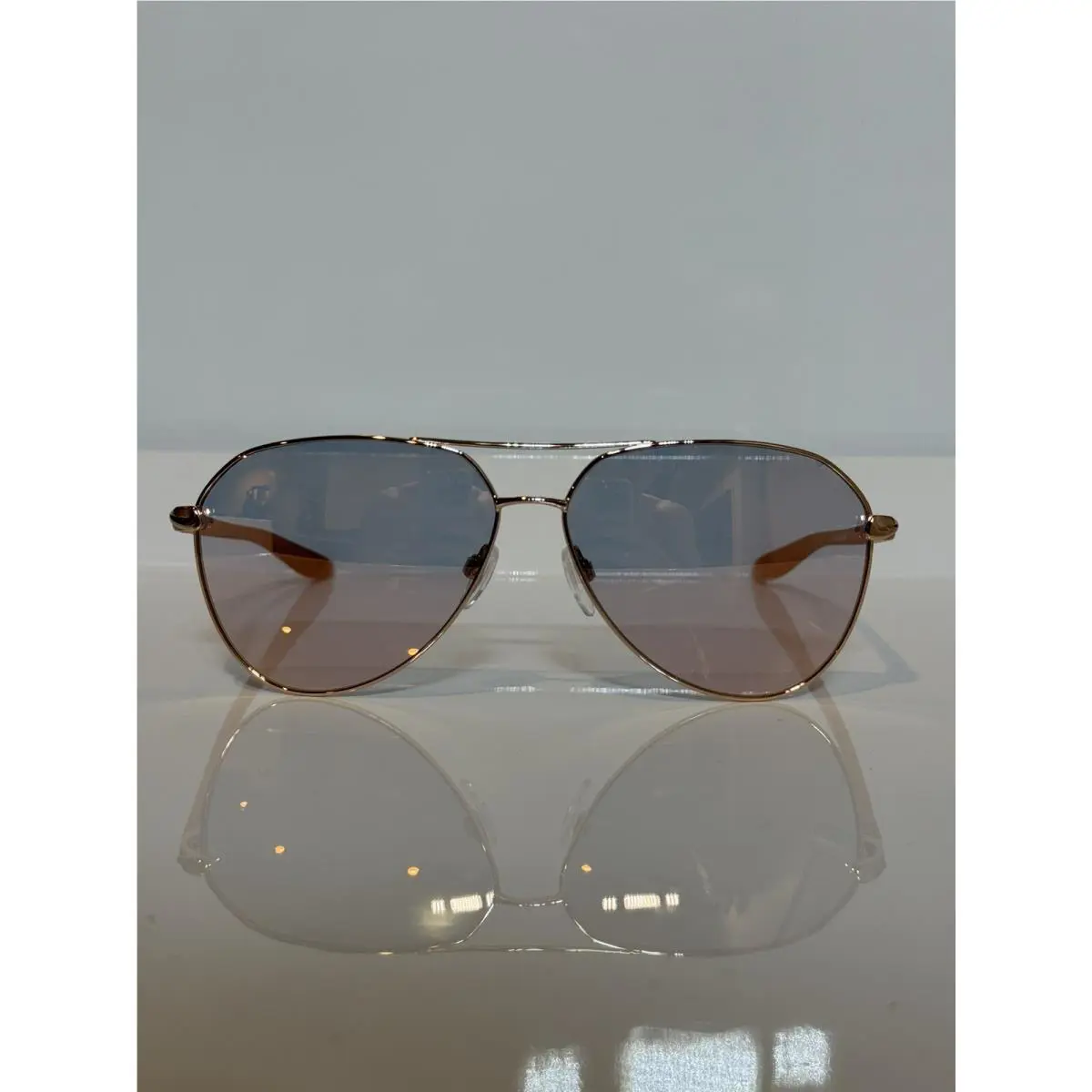 Nike City Aviator M Rose Gold Mirror Sunglasses 61mm