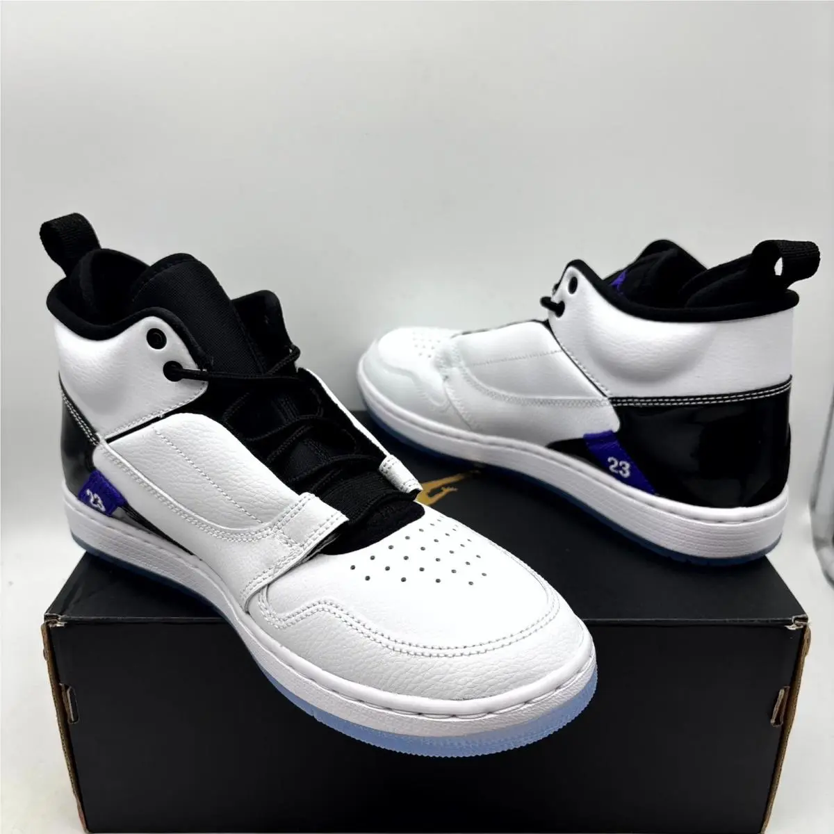 Nike shoes - Nike Air Jordan Fadeaway - Air Fadeaway - AO1329-100 - Gray (UPC: 191888538294) 5