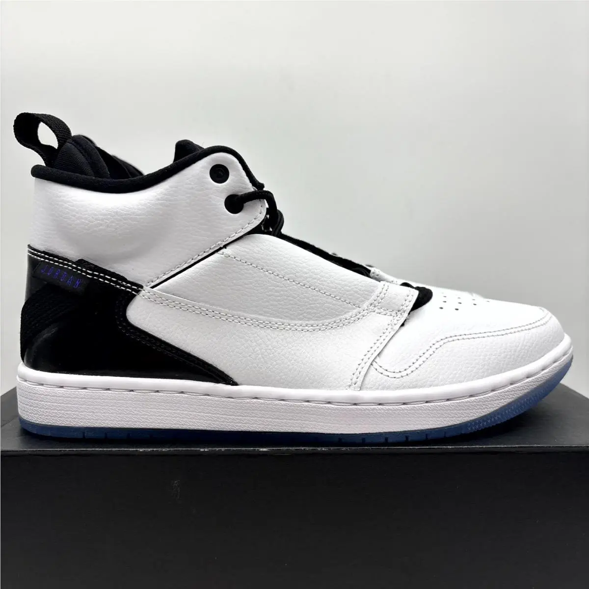 Air Jordan Fadeaway White Concord Leather Athletic Shoes 8 Men`s AO1329-100 by Nike