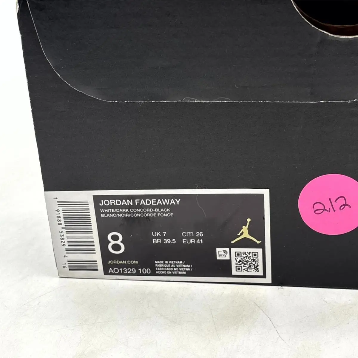 Nike shoes - Nike Air Jordan Fadeaway - Air Fadeaway - AO1329-100 - Gray (UPC: 191888538294) 7