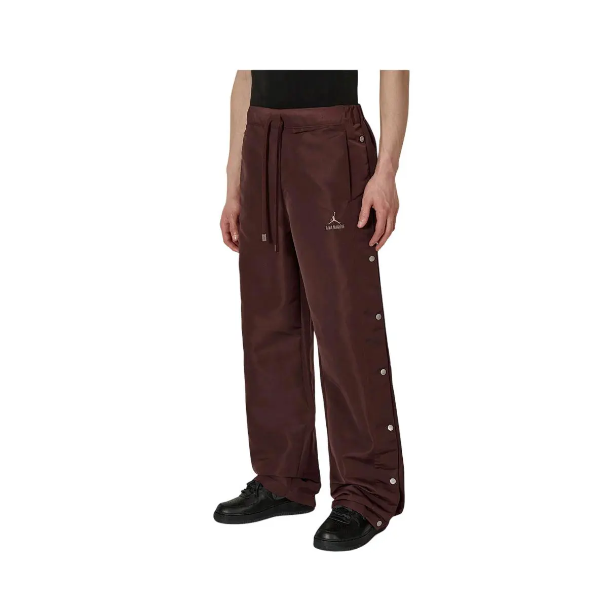 Air Jordan Men`s x A Ma Maniére Snap Pants DV7458-263 Mahogany XL Nike - Mahogany