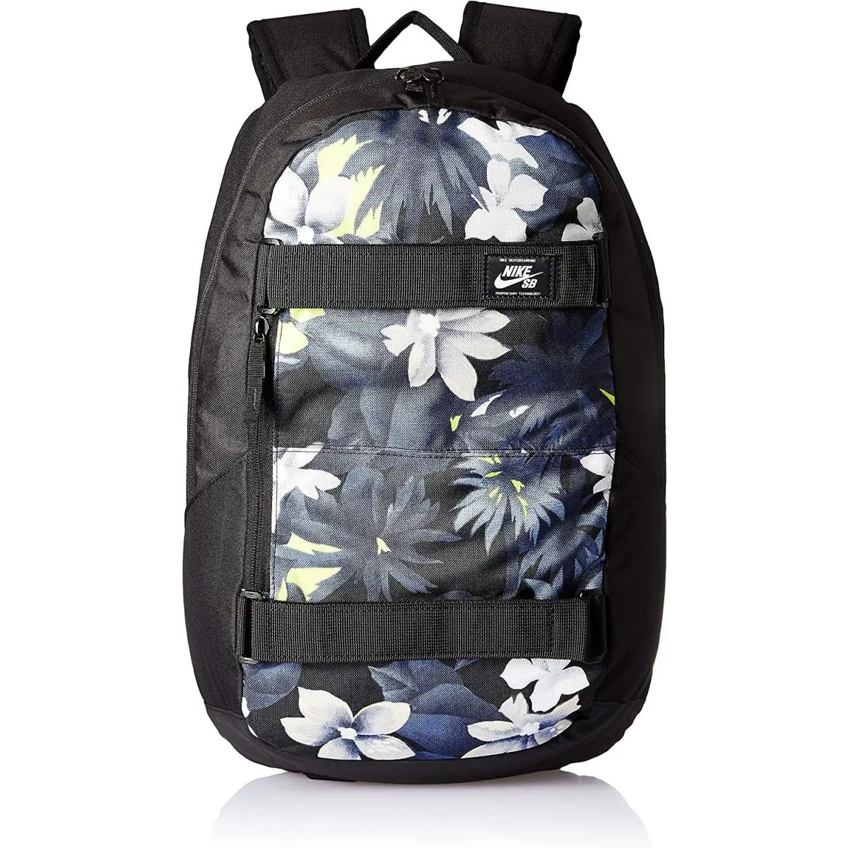 Nike SB SP20 Backpack Black Blue Grey Volt Floral Skateboard BA6226-011