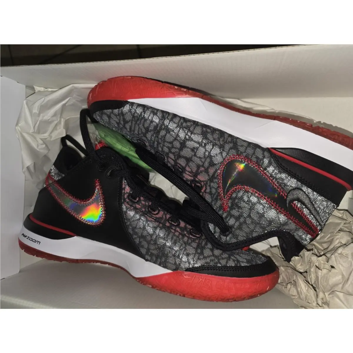 Zoom Lebron Nxxt Gen Men Basketball Shoes Size 10.5 Red Black by Nike