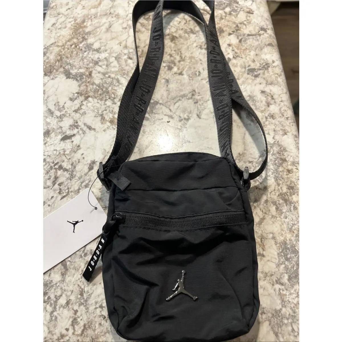 Nike Jordan Jumpman Airborne Air Crossbody Hip Festival Mini Bag Black Golf