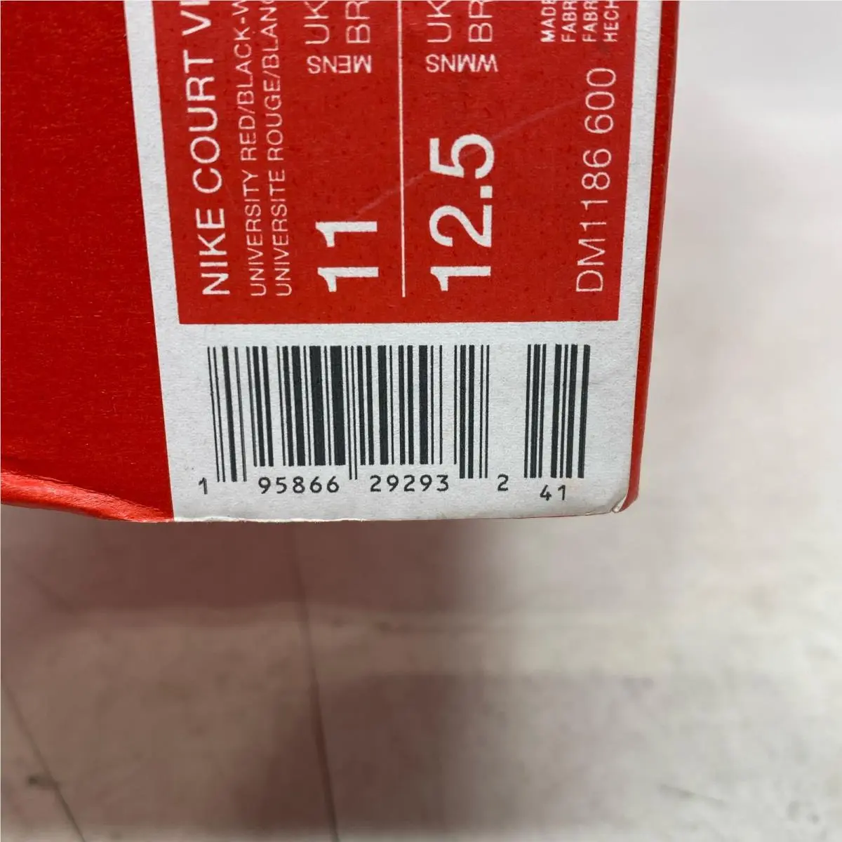 Nike shoes - Nike Court Vision - Court Vision - DM1186-600 - Red (UPC: 0195866292932) 1