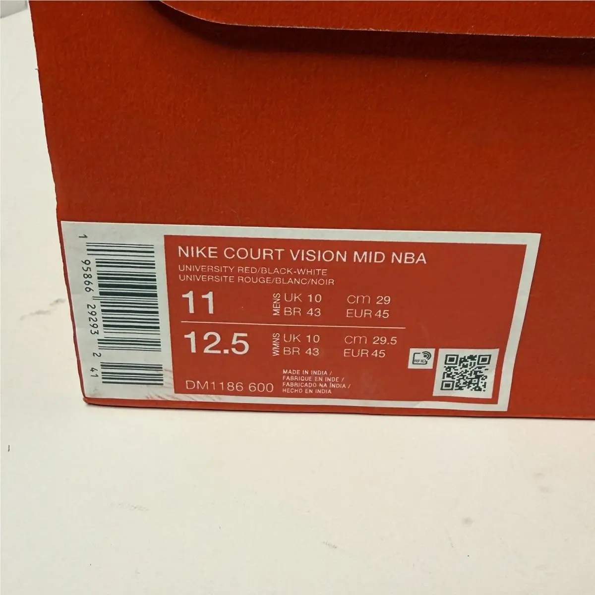 Nike shoes - Nike Court Vision - Court Vision - DM1186-600 - Red (UPC: 0195866292932) 0